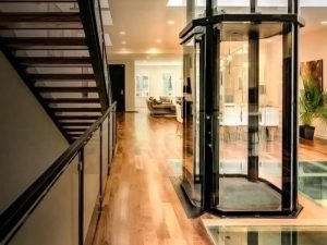 Thang máy bằng kính tải trọng 300kg dành cho các gia đình nhỏ