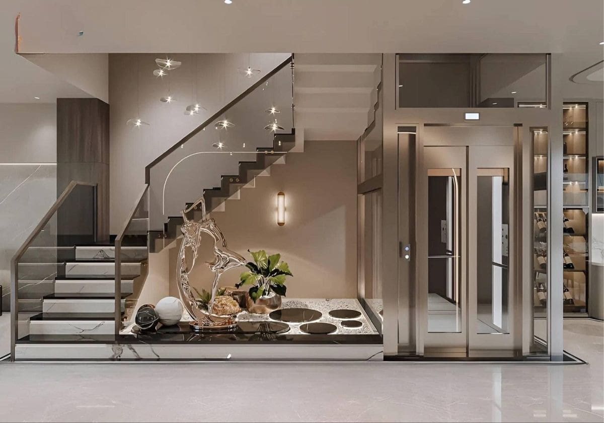 Thang máy gia đình 3 tầng giải pháp tiện nghi cho nhà phố và biệt thự
